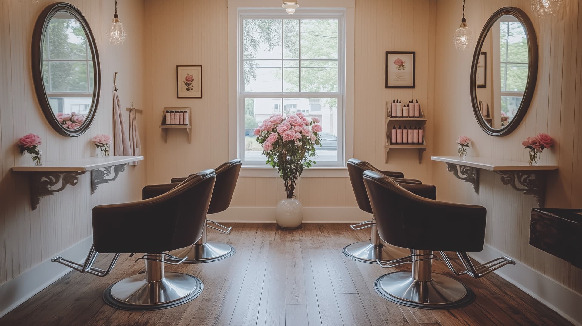 Inside Katie's Hair Design salon